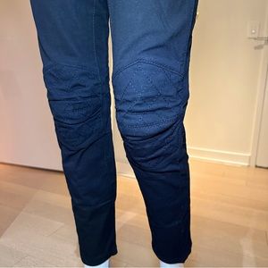 Armani Jeans Black Jeans, padded knees.